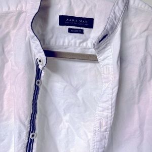 Zara for men relaxed cotton long sleeve